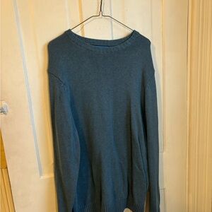 Croft & Barrow Blue Crewneck Sweater Classic Knit Design